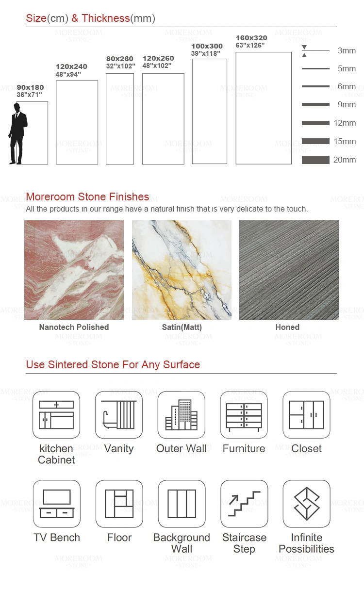 Sample Customization Luxury 12mm Large Size Panda White Marble Slabs Villa Porcelain Tile on Slae