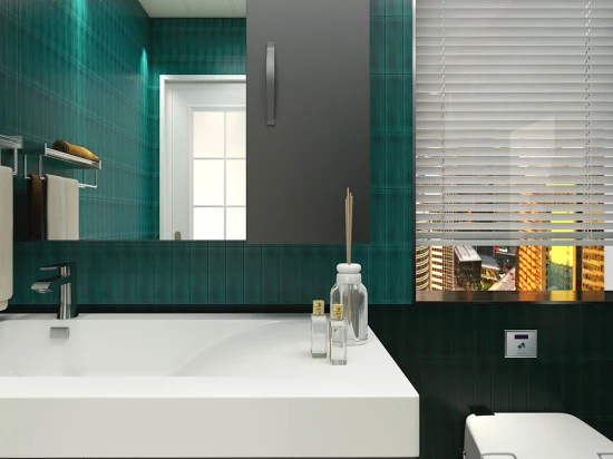 Гибкая облицовка натуральным камнем, черная мозаика для ванной комнаты, настенная плитка для фона